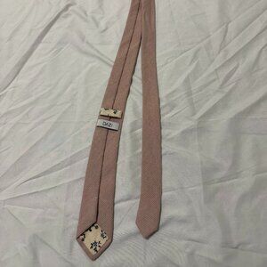 DAZI Men’s Tie Light Pink Slim Necktie Wedding Formal Modern